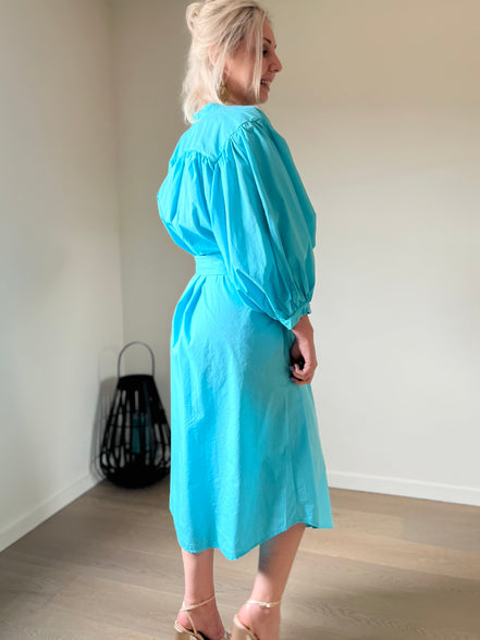 Balloon dress turquoise