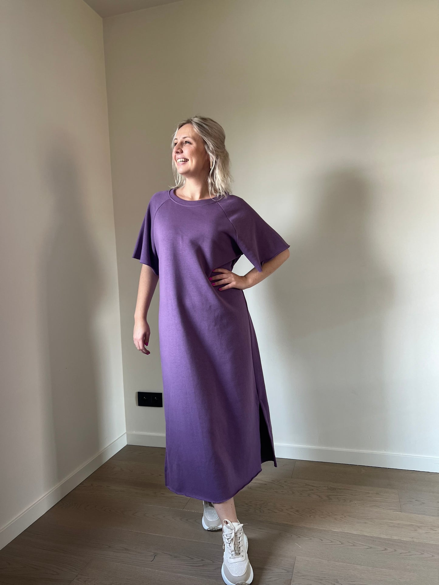 Sweaterdress purple