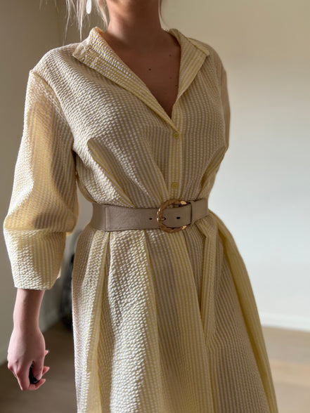 Dotted yellow dress