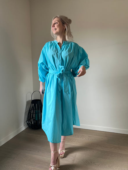Balloon dress turquoise