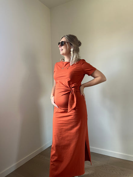 Terracotta wrapdress
