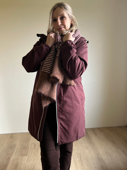 Stella parka jacket bordeaux