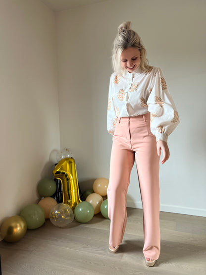 Peach blazer set