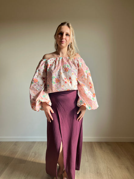 Wrap skirt - Burgundy