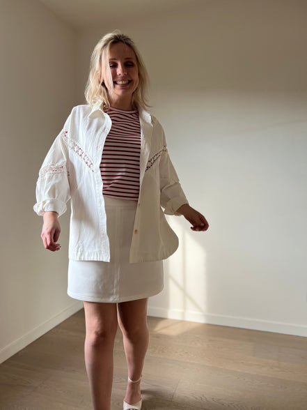 Crochet jacket white