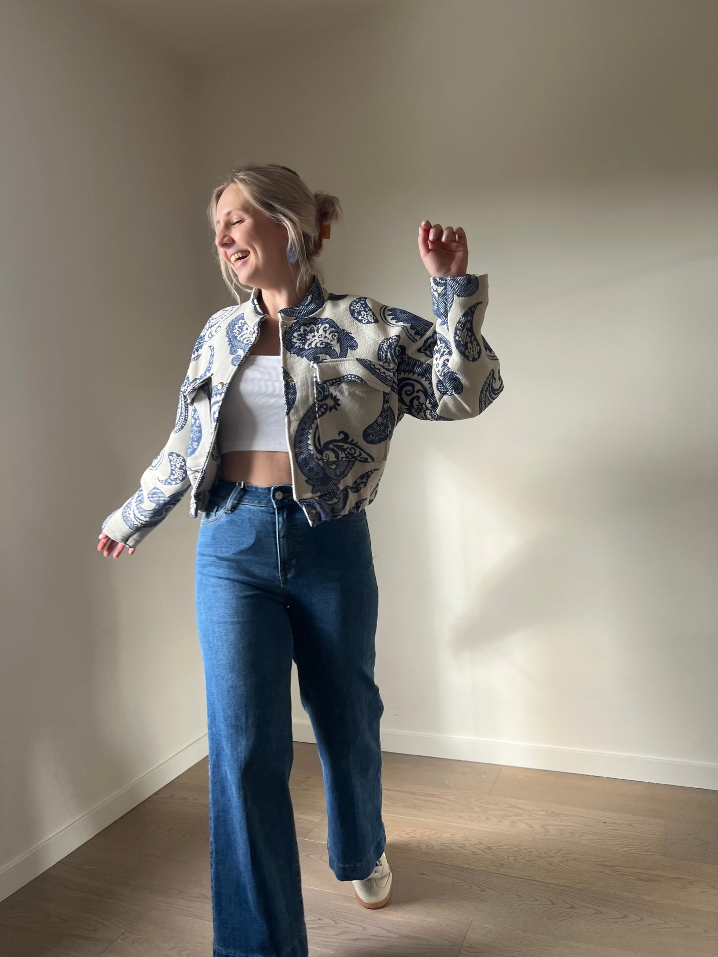 Windy cropped wide jeans