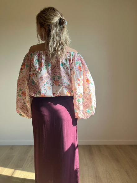 Wrap skirt - Burgundy