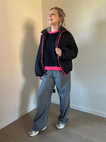 Bomberjack fluo zwart