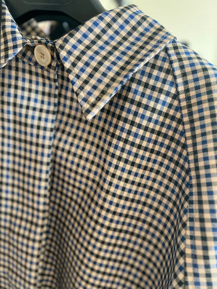 Checked jacket blue / beige