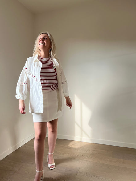 Crochet jacket white