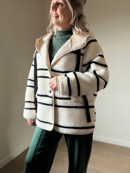 Teddy striped jacket