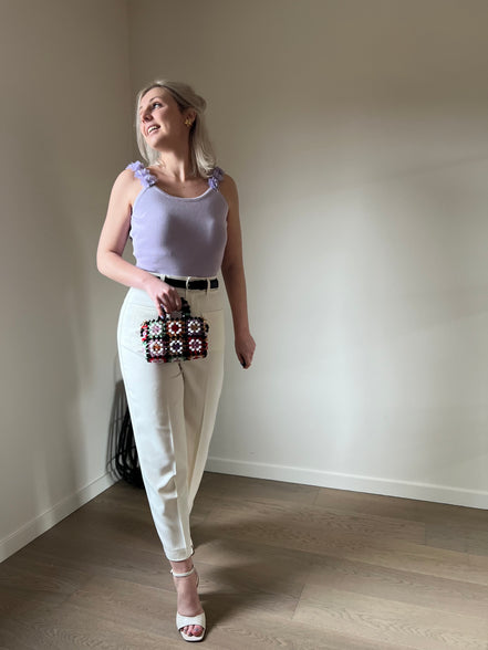 Tailor cropped pants white