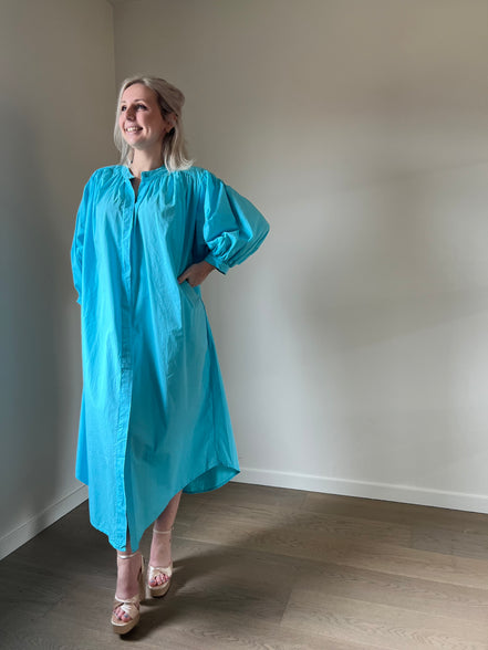 Balloon dress turquoise