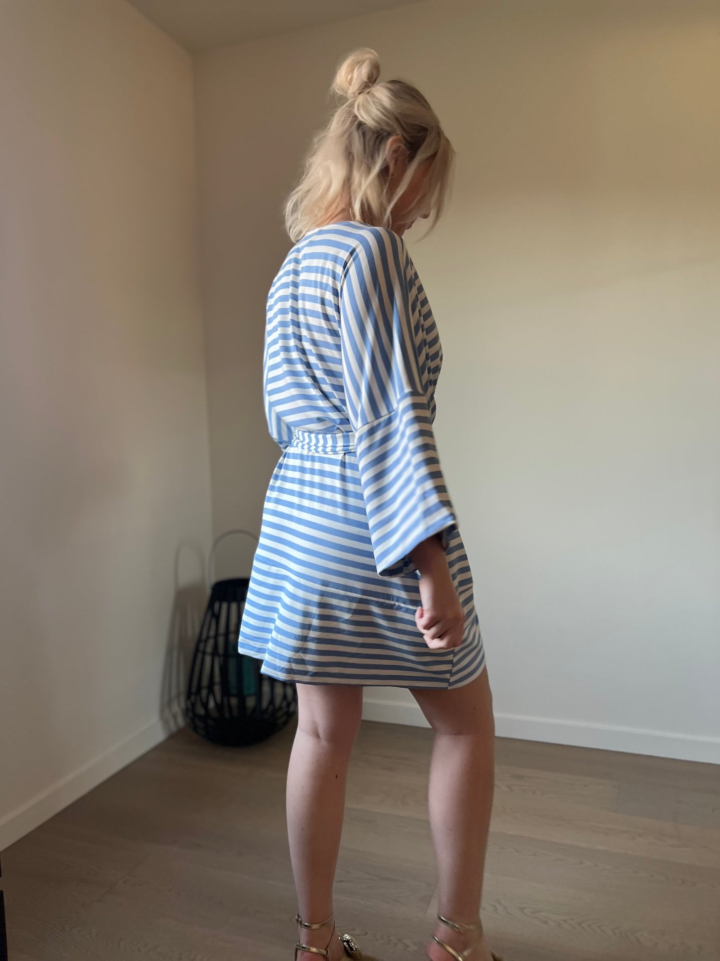 Striped dress blue