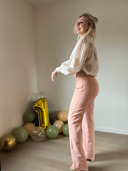 Peach blazer set