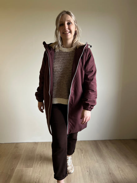Stella parka jacket bordeaux