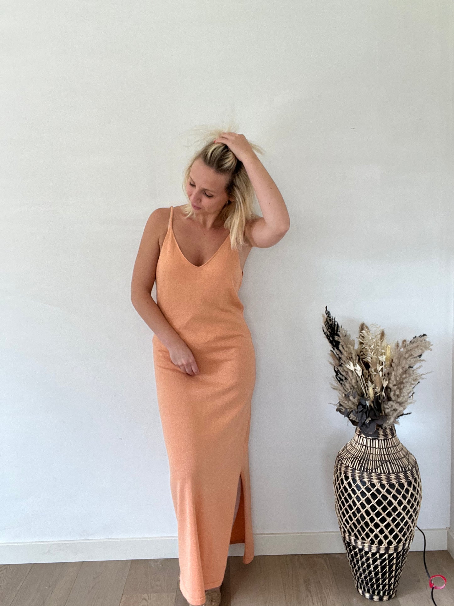 Orange beach dress