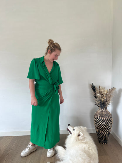 Green maxi dress