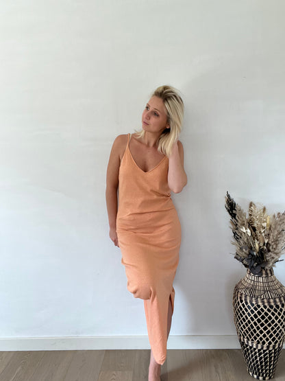 Orange beach dress