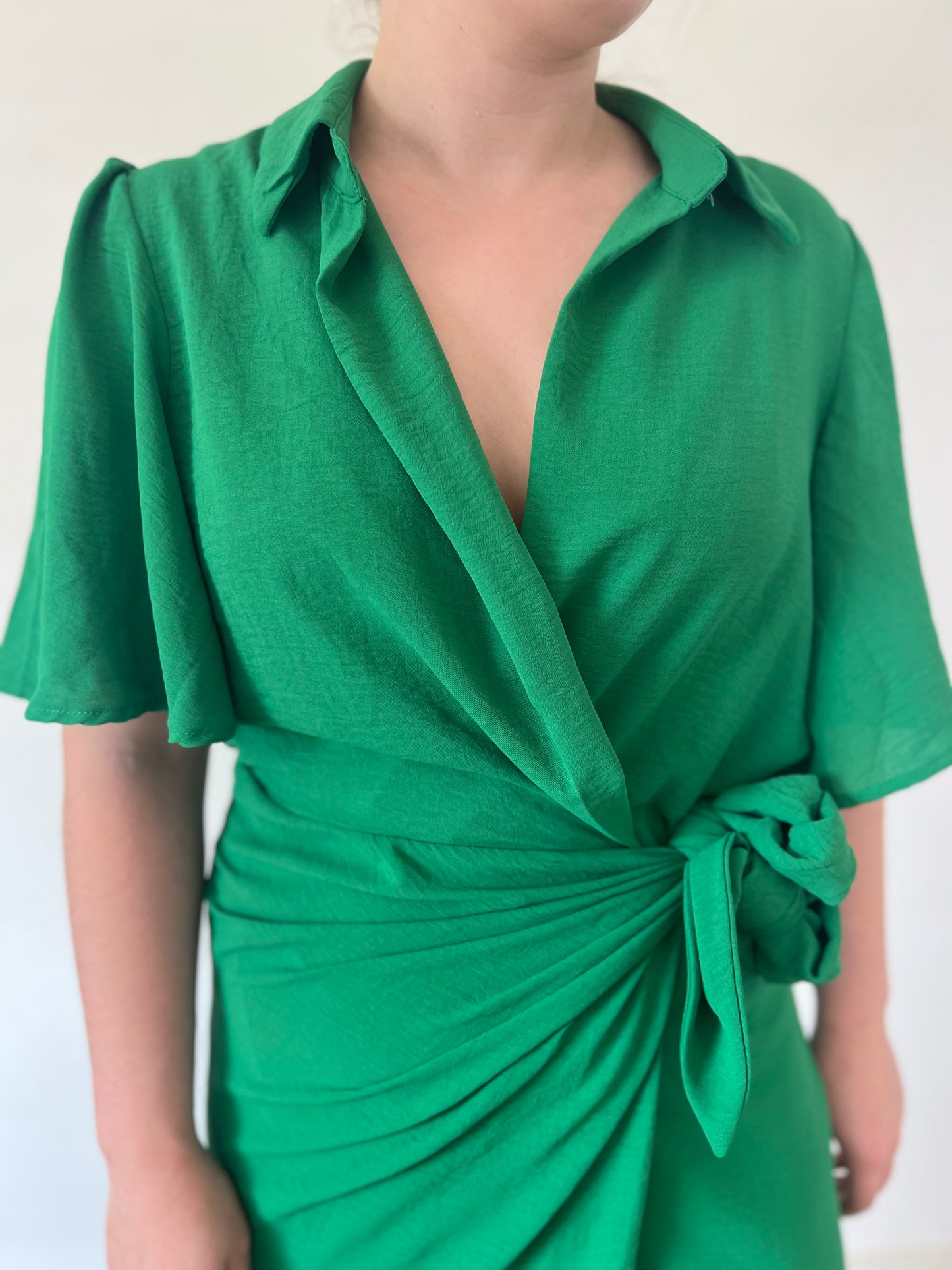 Green maxi dress