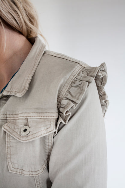 Johanna Jeans jacket beige