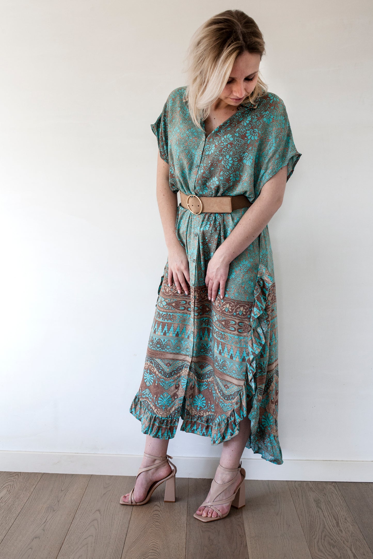 Tully turquoise dress