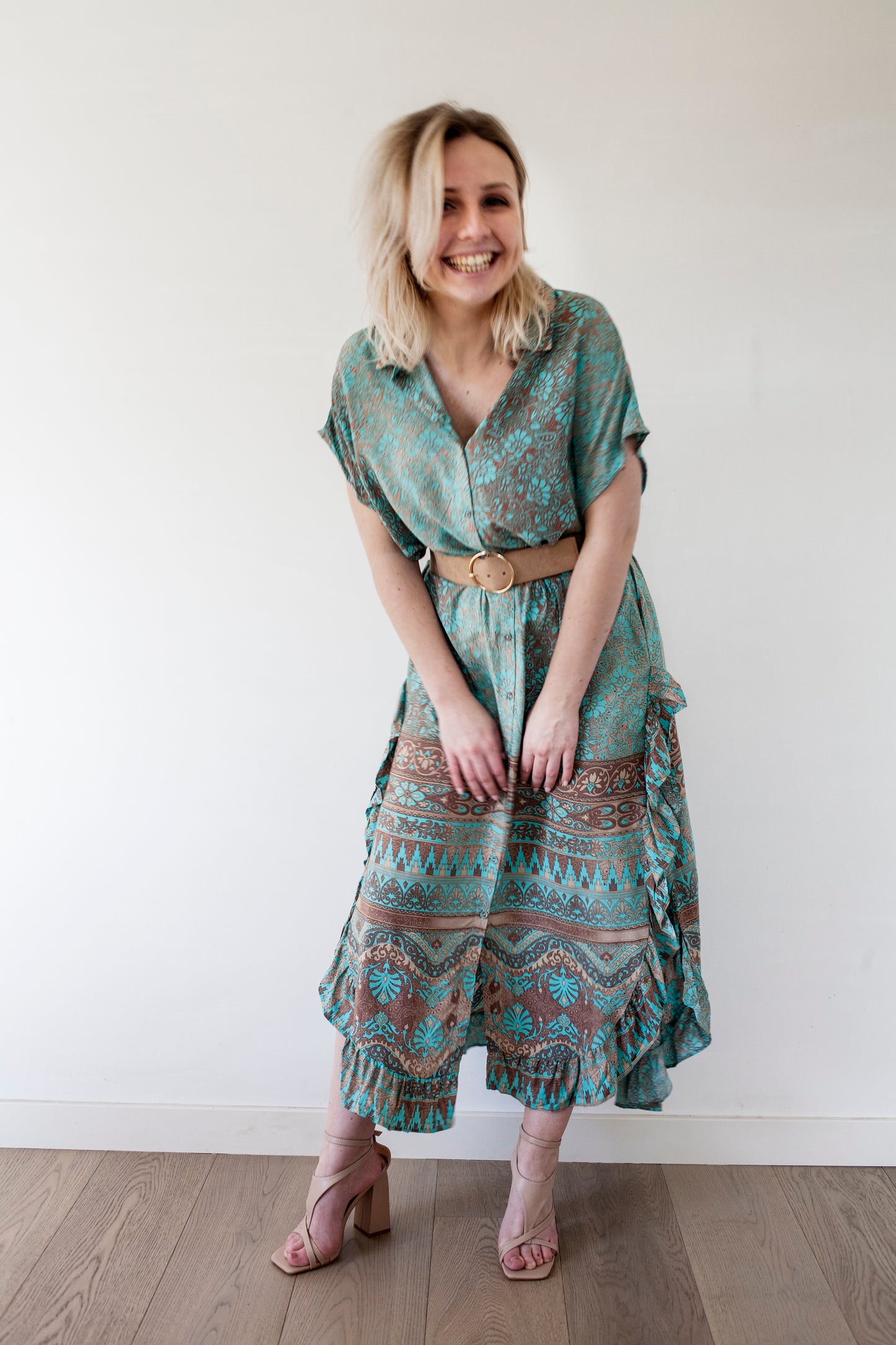 Tully turquoise dress