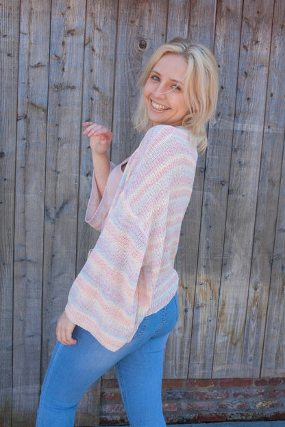 Striped cardigan