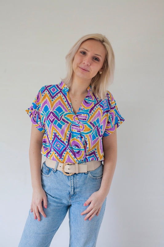 Lila print shirt