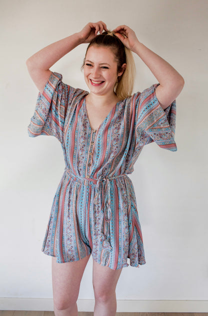 Bianca blue playsuit