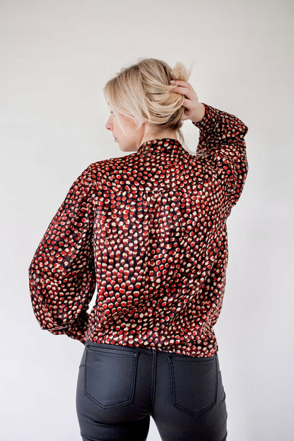 Amira zwarte blouse