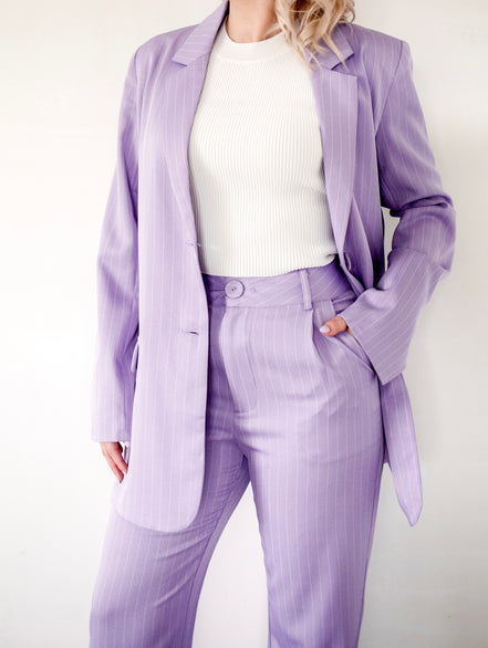 Gestreept lila jasje