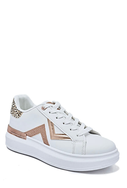 Sneakers metallic pink