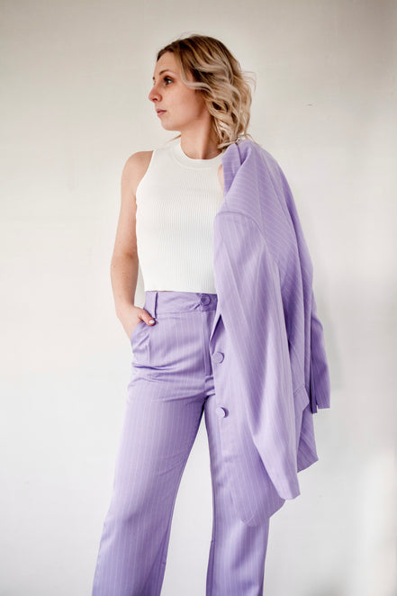 Gestreept lila jasje